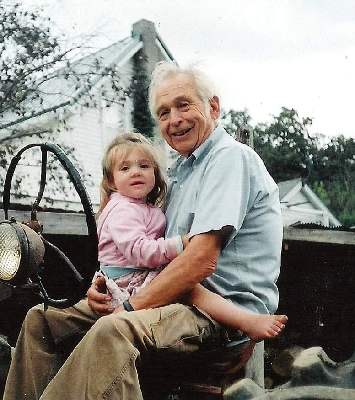 Grandpa Bill on tractor