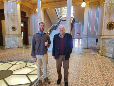 Dr. Quinn at "the world food prize" in Iowa